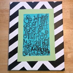 Kappa Delta hand painted canvas